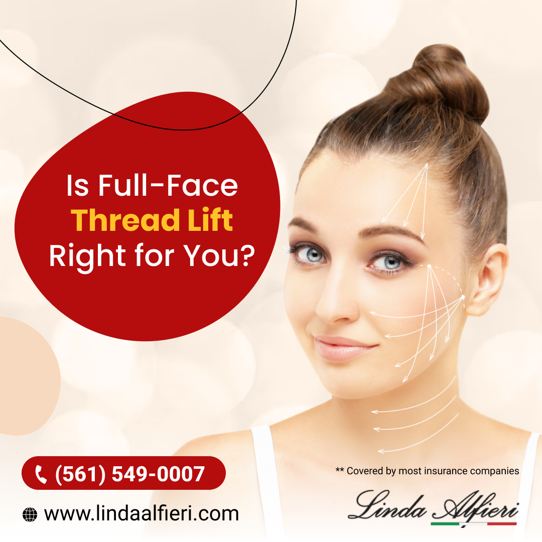 Full-face thread lift treatment in Boca Raton