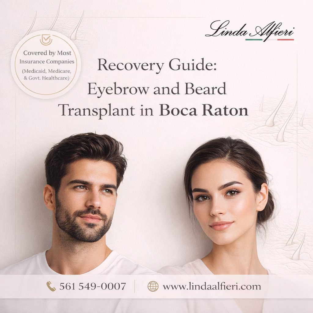 Eyebrow and beard transplants Boca Raton